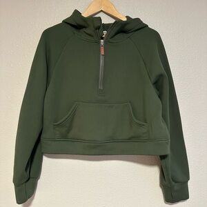 Scuba crop quarter zip